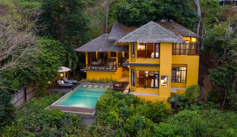 SAii PhiPhi Island Village Two Bedroom Oceanview Hillside Pool Villa King Bed Exterior Broad View